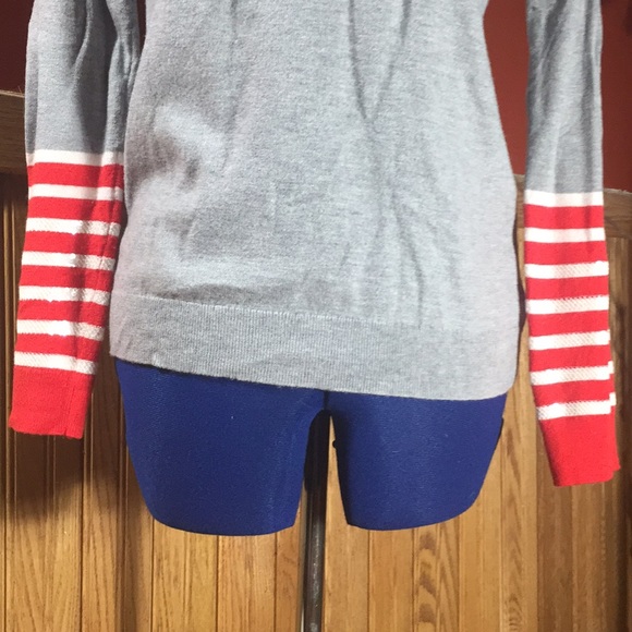 Gap vintage wool blend V-neck sweater sequin Sm - Picture 3 of 8